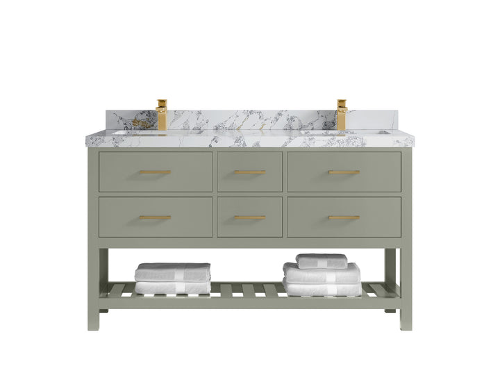 Parker 60 in. W x 22 in. D Double Sink Bathroom Vanity - photo 20