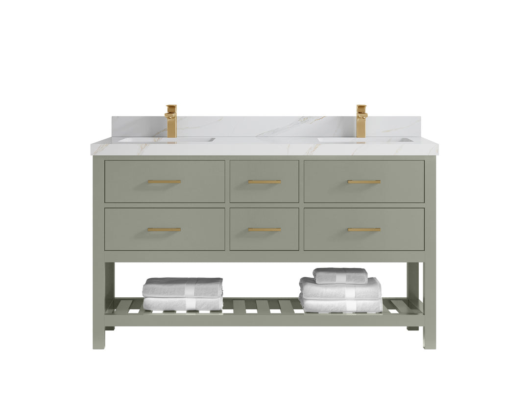 Parker 60 in. W x 22 in. D Double Sink Bathroom Vanity
