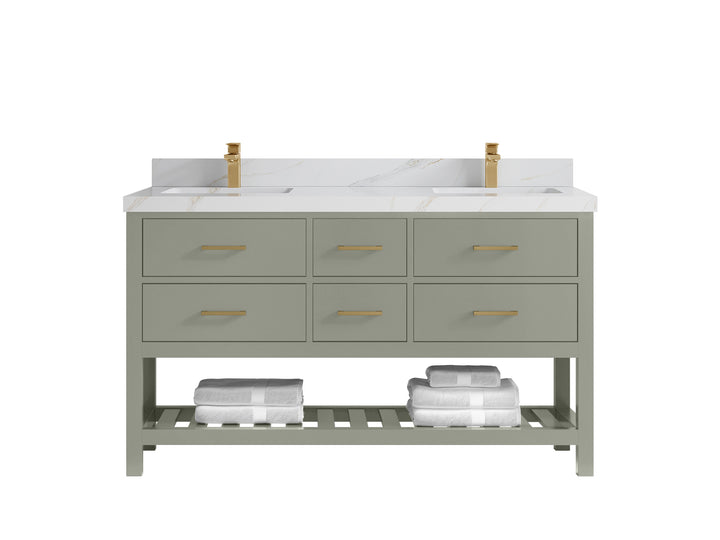 Parker 60 in. W x 22 in. D Double Sink Bathroom Vanity - photo 22