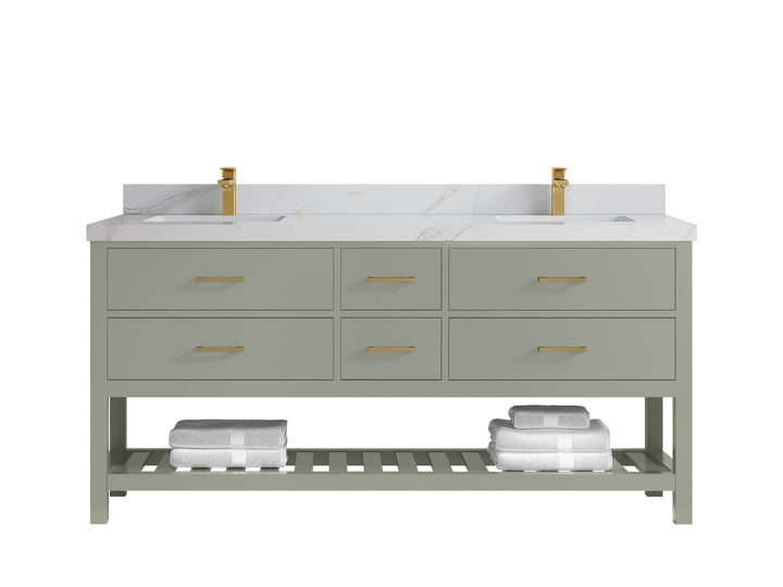 Parker 72 in. W x 22 in. D Double Sink Bathroom Vanity - photo 22