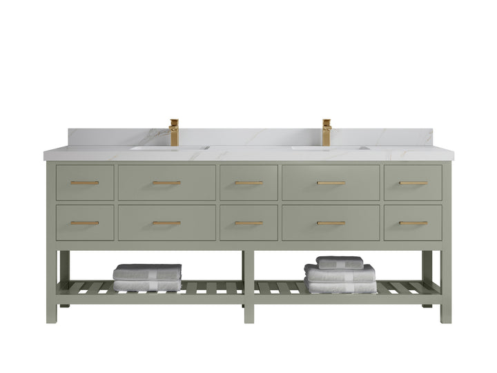 Parker 84 in. W x 22 in. D Double Sink Bathroom Vanity - photo 18