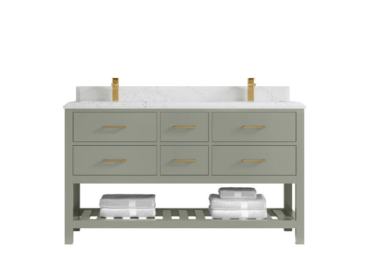 Parker 60 in. W x 22 in. D Double Sink Bathroom Vanity - photo 47