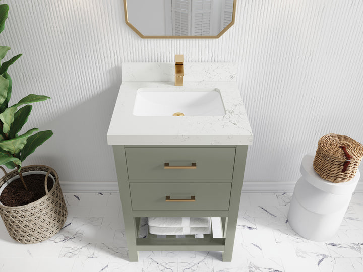 Parker 24 in. W x 22 in. D Single Sink Bathroom Vanity - photo 23
