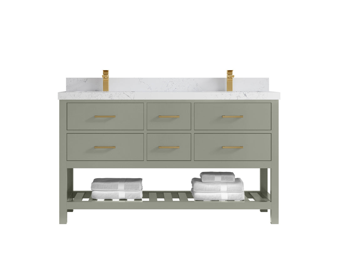 Parker 60 in. W x 22 in. D Double Sink Bathroom Vanity