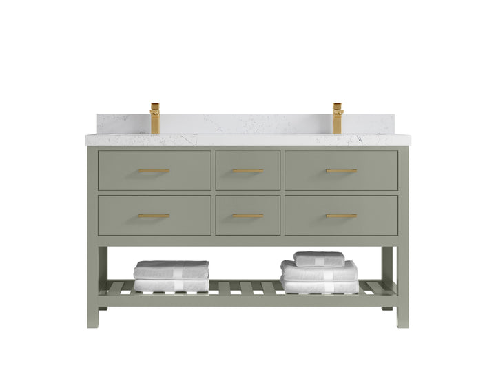 Parker 60 in. W x 22 in. D Double Sink Bathroom Vanity - photo 24
