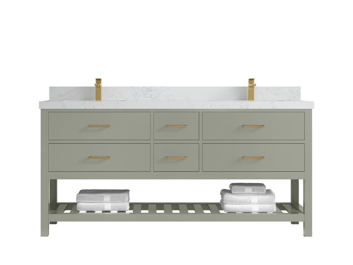 Parker 72 in. W x 22 in. D Double Sink Bathroom Vanity - photo 24