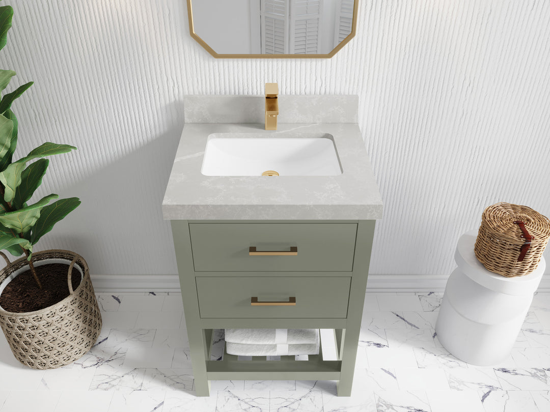 Parker 24 in. W x 22 in. D Single Sink Bathroom Vanity