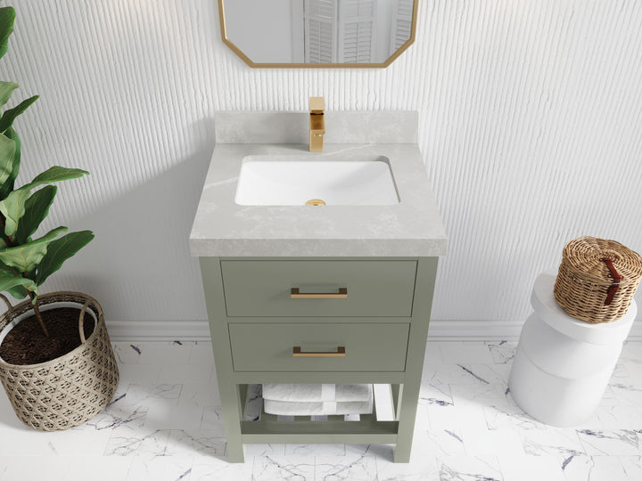 Parker 24 in. W x 22 in. D Single Sink Bathroom Vanity - photo 25