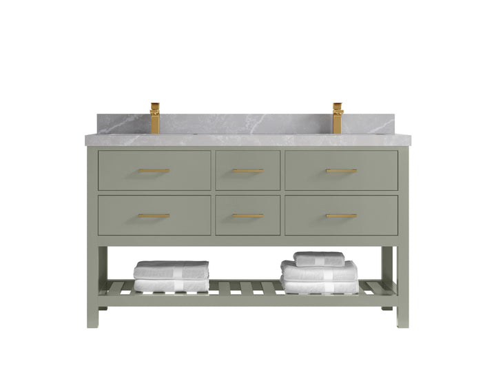 Parker 60 in. W x 22 in. D Double Sink Bathroom Vanity - photo 26