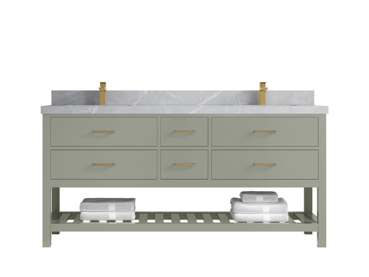 Parker 72 in. W x 22 in. D Double Sink Bathroom Vanity - photo 26