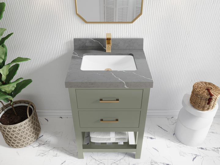 Parker 24 in. W x 22 in. D Single Sink Bathroom Vanity - photo 27