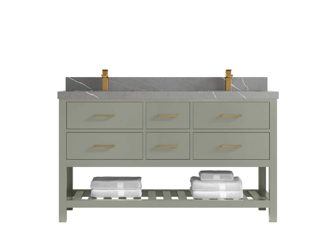 Parker 60 in. W x 22 in. D Double Sink Bathroom Vanity