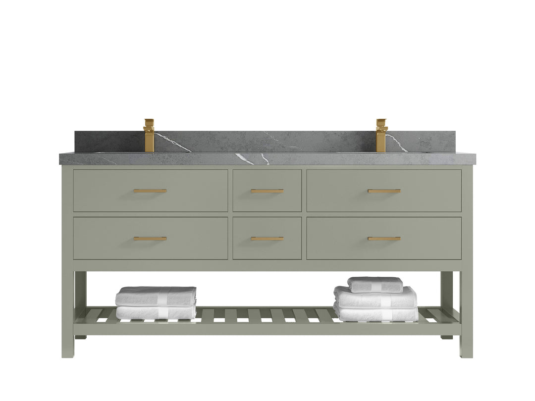 Parker 72 in. W x 22 in. D Double Sink Bathroom Vanity