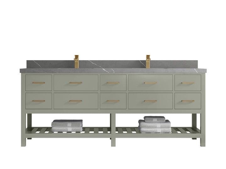 Parker 84 in. W x 22 in. D Double Sink Bathroom Vanity - photo 28