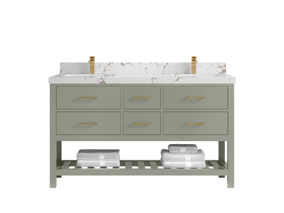 Parker 60 in. W x 22 in. D Double Sink Bathroom Vanity