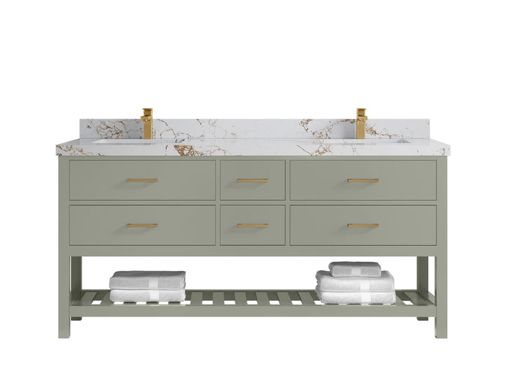 Parker 72 in. W x 22 in. D Double Sink Bathroom Vanity - photo 32