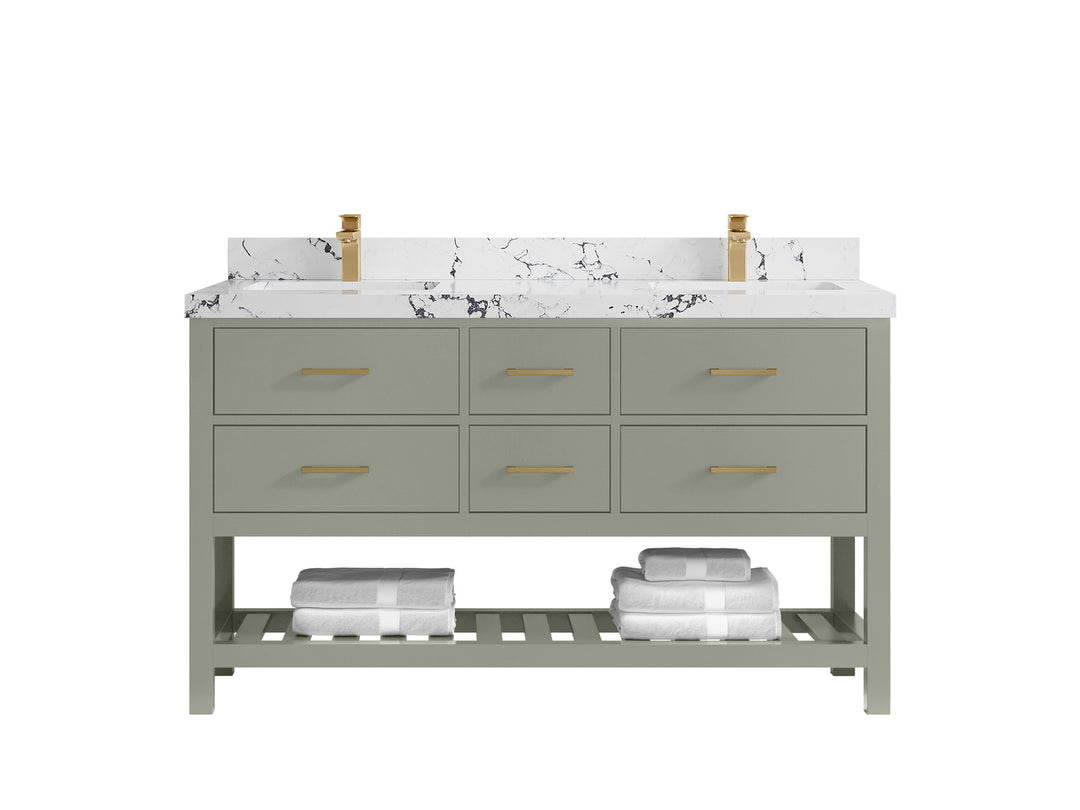 Parker 60 in. W x 22 in. D Double Sink Bathroom Vanity