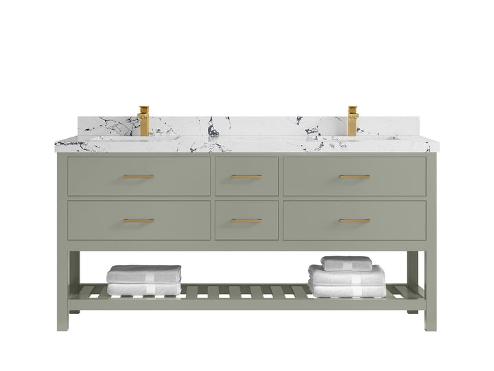 Parker 72 in. W x 22 in. D Double Sink Bathroom Vanity - photo 34