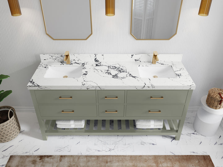 Parker 72 in. W x 22 in. D Double Sink Bathroom Vanity - photo 33