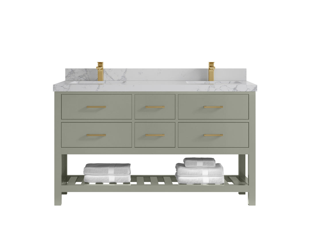 Parker 60 in. W x 22 in. D Double Sink Bathroom Vanity