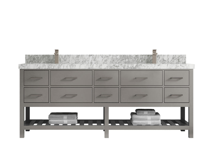 Parker 84 in. W x 22 in. D Double Sink Bathroom Vanity - photo 22