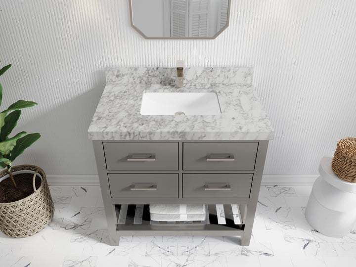 Parker 36 in. W x 22 in. D Single Sink Bathroom Vanity - photo 7