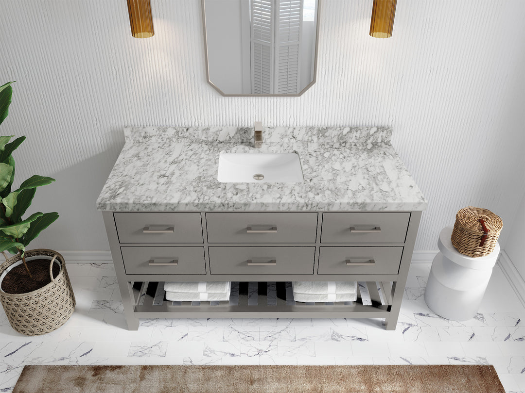 Parker 60 in. W x 22 in. D Single Sink Bathroom Vanity