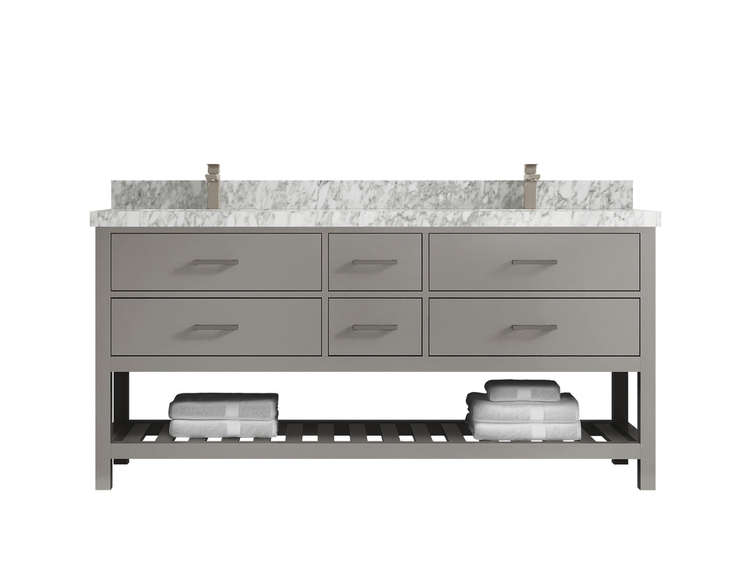Parker 72 in. W x 22 in. D Double Sink Bathroom Vanity