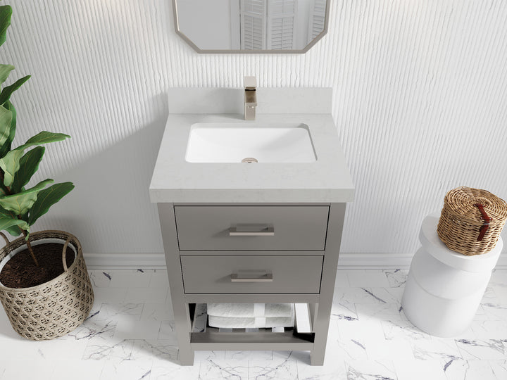 Parker 24 in. W x 22 in. D Single Sink Bathroom Vanity - photo 9