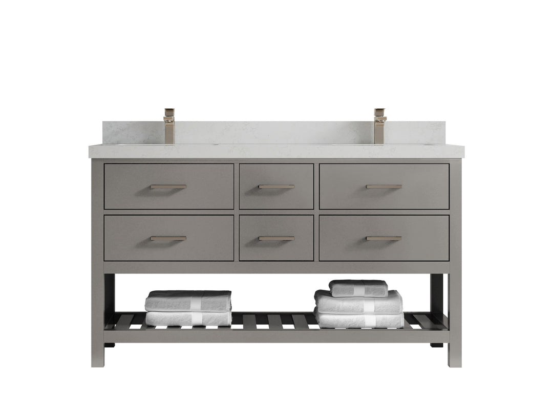 Parker 60 in. W x 22 in. D Double Sink Bathroom Vanity