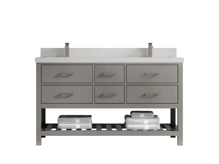 Parker 60 in. W x 22 in. D Double Sink Bathroom Vanity - photo 10