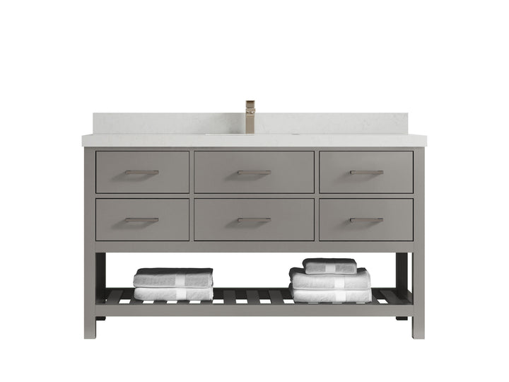 Parker 60 in. W x 22 in. D Single Sink Bathroom Vanity - photo 8