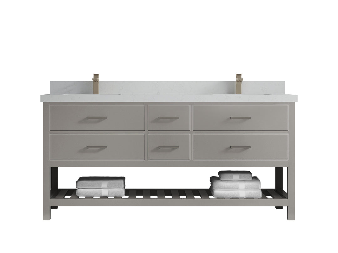 Parker 72 in. W x 22 in. D Double Sink Bathroom Vanity