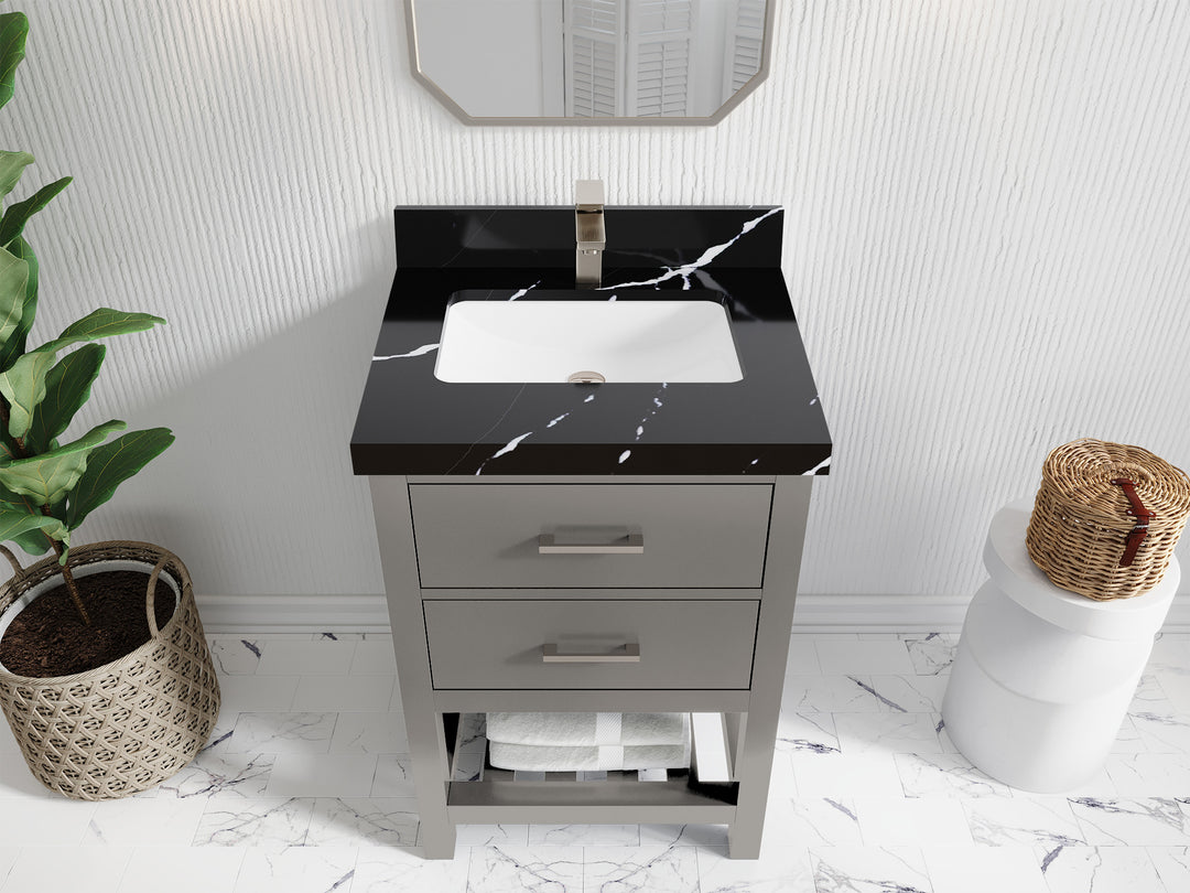 Parker 24 in. W x 22 in. D Single Sink Bathroom Vanity