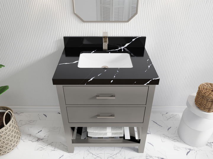 Parker 30 in. W x 22 in. D Single Sink Bathroom Vanity - photo 17