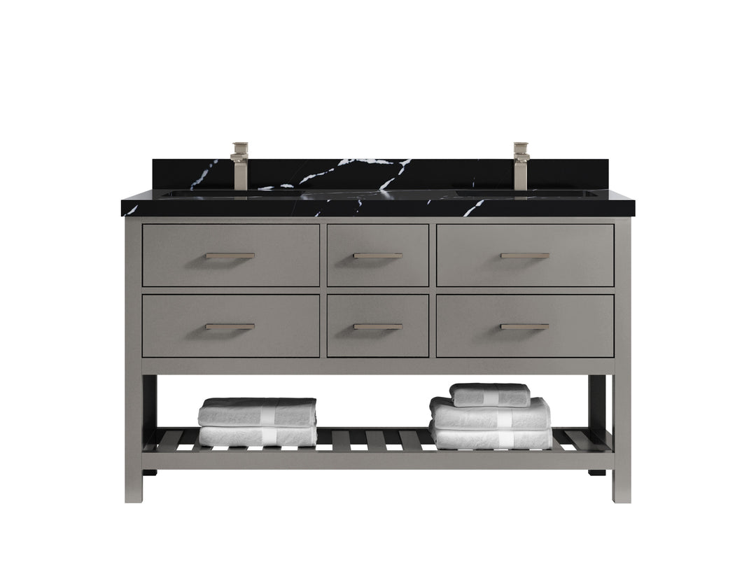 Parker 60 in. W x 22 in. D Double Sink Bathroom Vanity