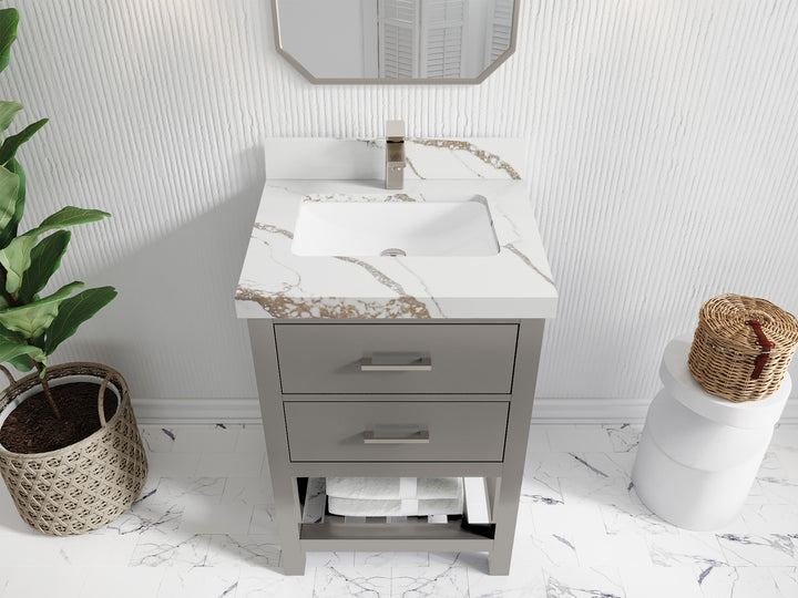 Parker 24 in. W x 22 in. D Single Sink Bathroom Vanity - photo 13