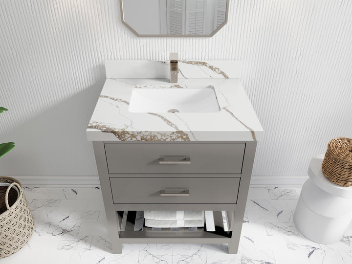 Parker 30 in. W x 22 in. D Single Sink Bathroom Vanity - photo 19