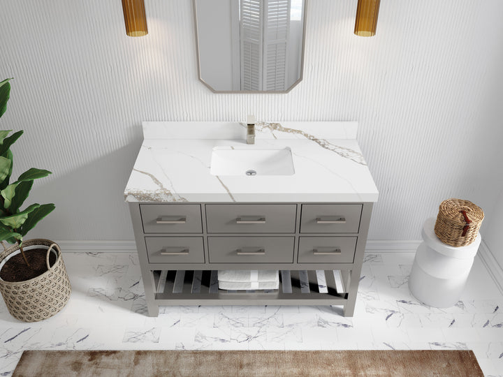 Parker 48 in. W x 22 in. D Single Sink Bathroom Vanity - photo 15