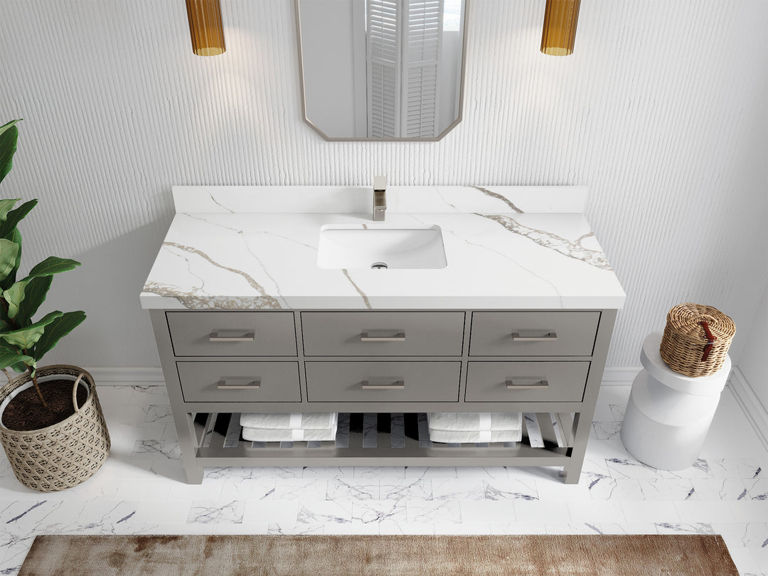 Parker 60 in. W x 22 in. D Single Sink Bathroom Vanity