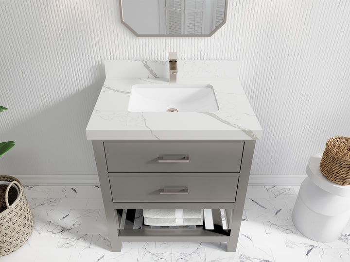 Parker 30 in. W x 22 in. D Single Sink Bathroom Vanity - photo 21