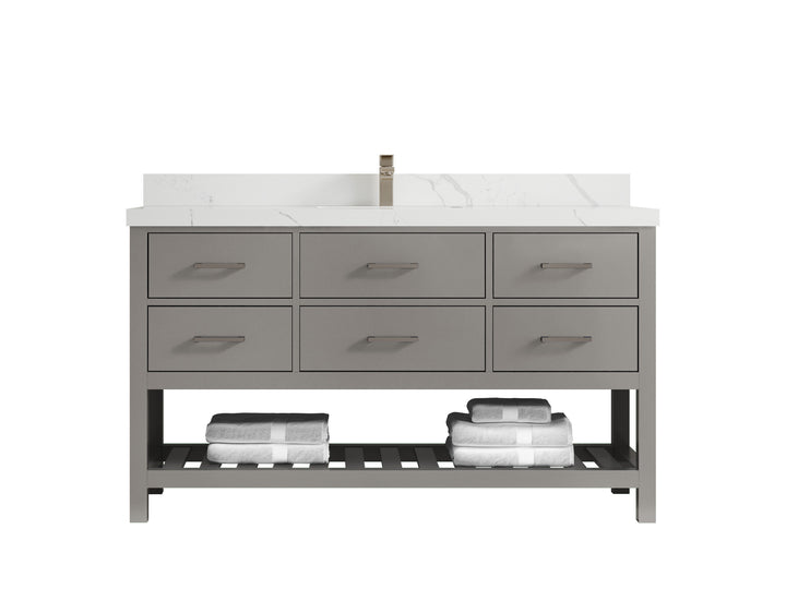 Parker 60 in. W x 22 in. D Single Sink Bathroom Vanity - photo 14