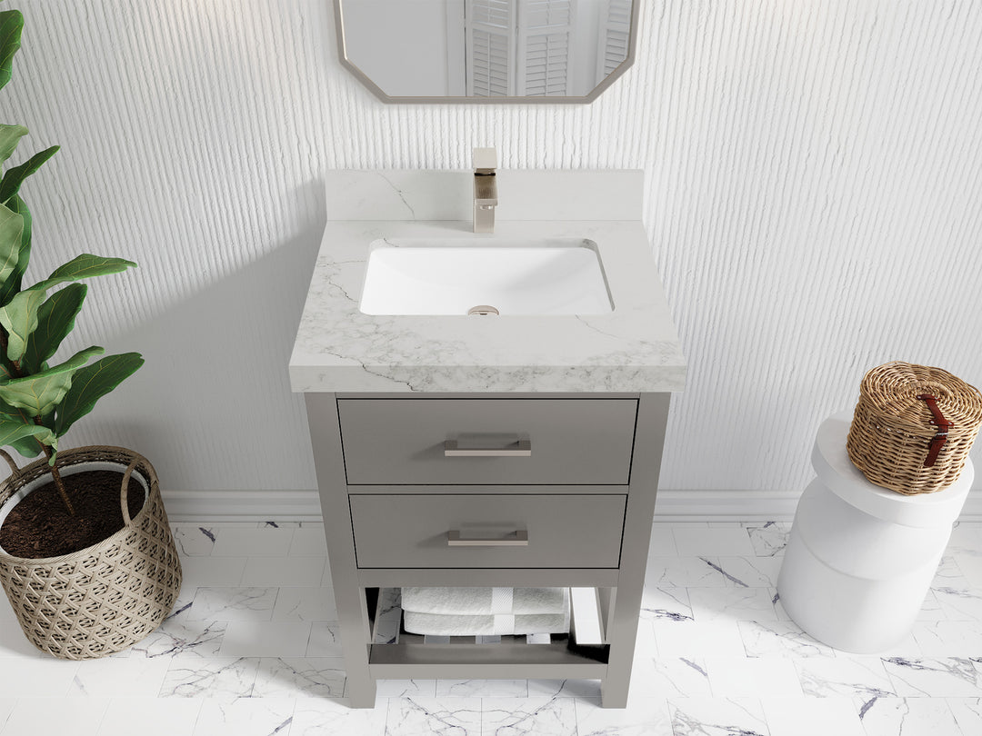 Parker 24 in. W x 22 in. D Single Sink Bathroom Vanity