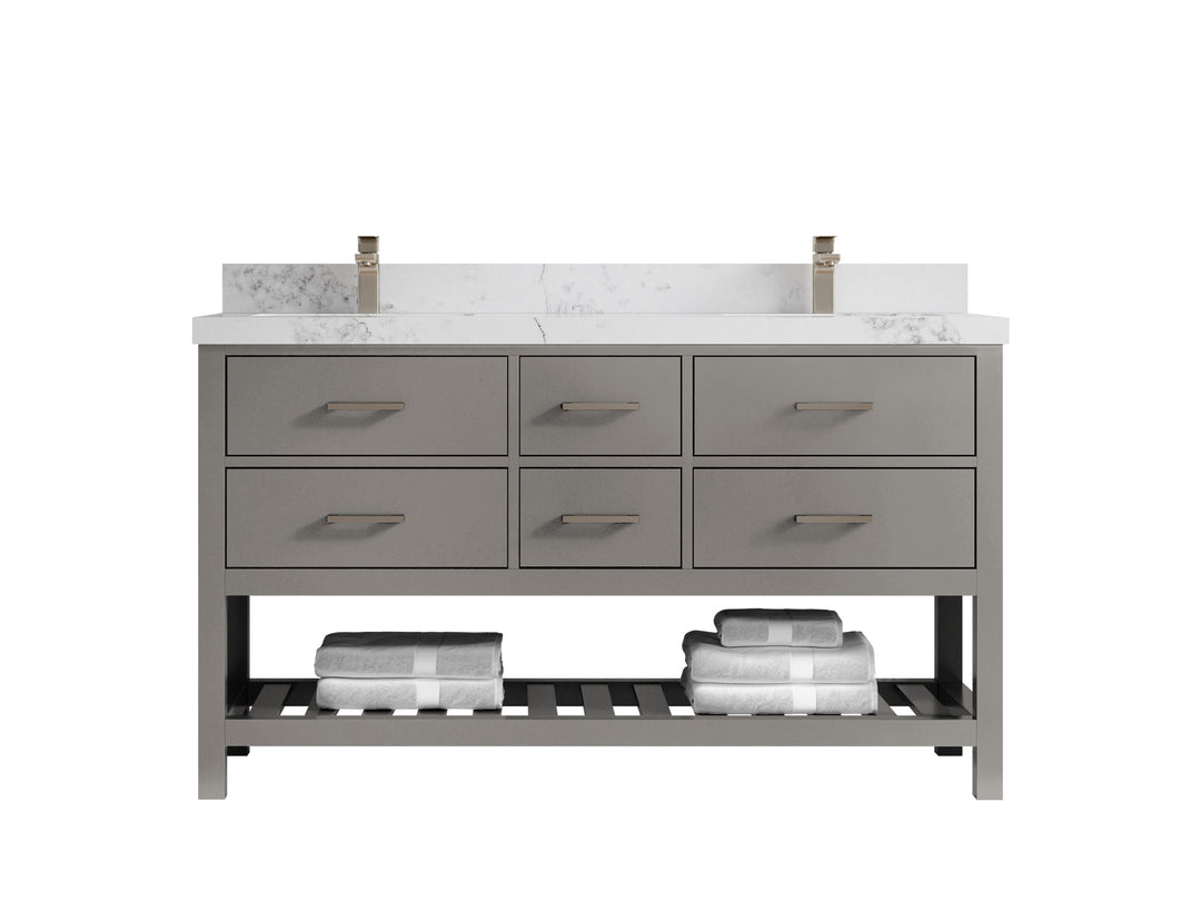 Parker 60 in. W x 22 in. D Double Sink Bathroom Vanity