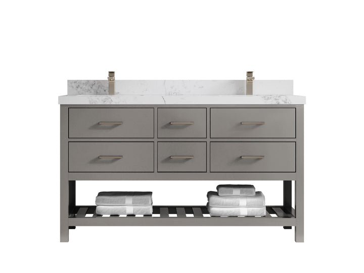 Parker 60 in. W x 22 in. D Double Sink Bathroom Vanity - photo 18