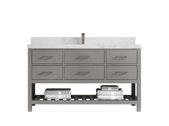 Parker 60 in. W x 22 in. D Single Sink Bathroom Vanity - photo 16