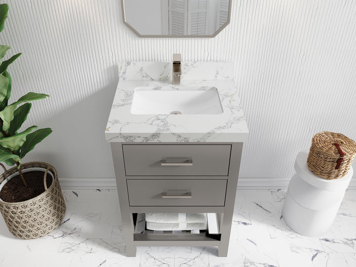 Parker 24 in. W x 22 in. D Single Sink Bathroom Vanity - photo 19