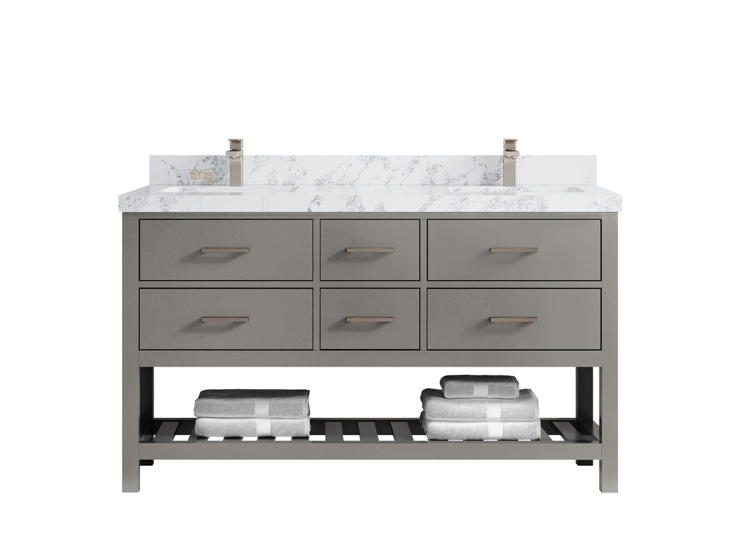 Parker 60 in. W x 22 in. D Double Sink Bathroom Vanity