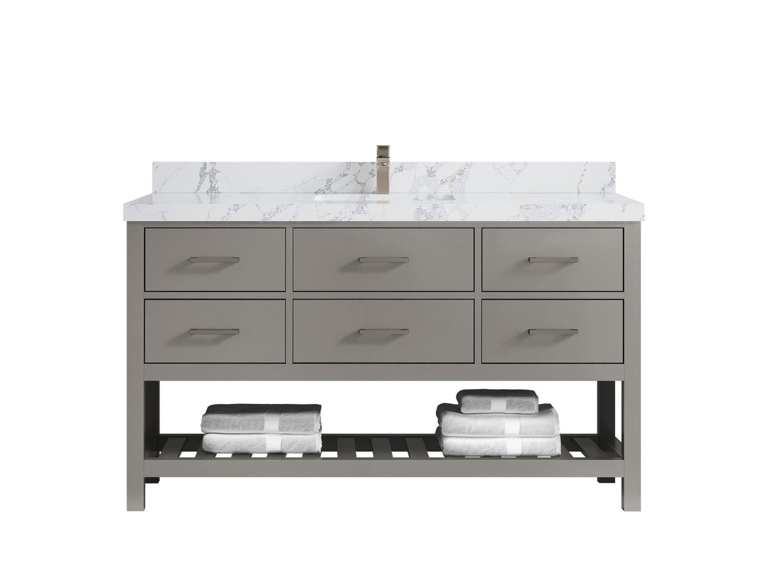 Parker 60 in. W x 22 in. D Single Sink Bathroom Vanity