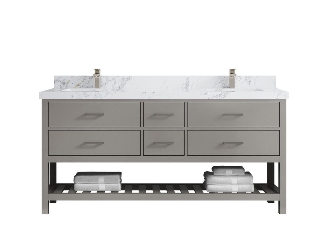 Parker 72 in. W x 22 in. D Double Sink Bathroom Vanity